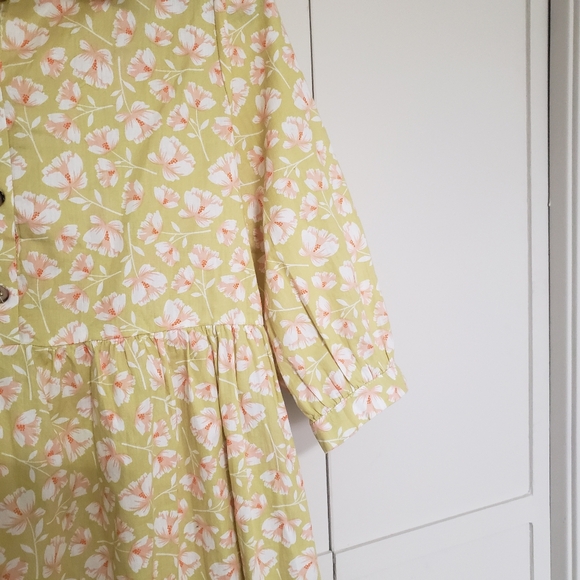 Floral Yellow Maxi Dress - Picture 5 of 11
